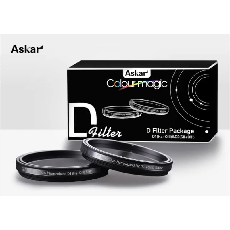 Askar Color Magic Super D1+D2 2" Filtro Duo a banda stretta 6nm per telescopio Color/Mono Fotocamera Astrofotografia