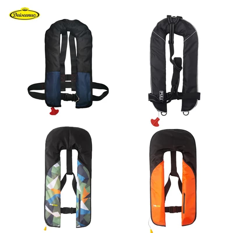 Giubbotto di salvataggio gonfiabile automatico manuale Daiseanuo per giubbotto di salvataggio adulto 100N 150N per canottaggio professionale PFD approvato CE