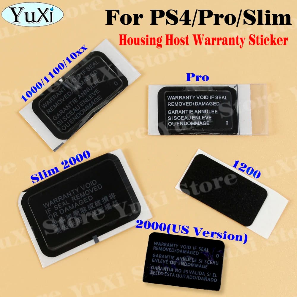 10/50 Pezzi Adesivo di Garanzia per Console PS5 PS3, Etichetta Sigillo per PS4 Pro Slim 1000 11XX 1200 20xx, Codice a Barre per Gamepad