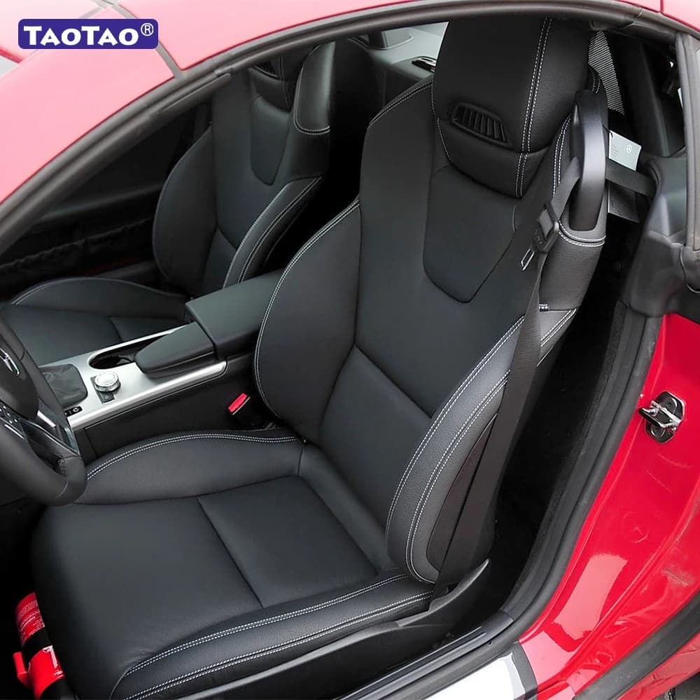 For Mercedes Benz SLK R172 Roadster 2011 2012 2013 2014 2015 2016 Faux Leather Custom Car Seat Covers Protector Accessories