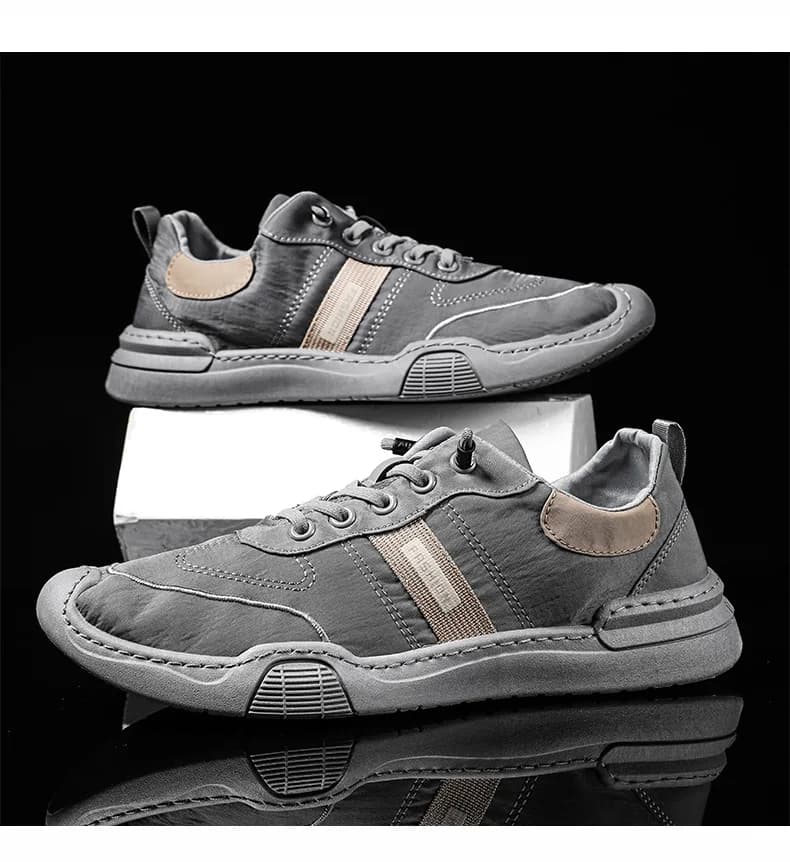Scarpe invernali da uomo in tela traspirante, stile coreano, casual, con suola in gomma, resistenti, in tessuto, versatili.