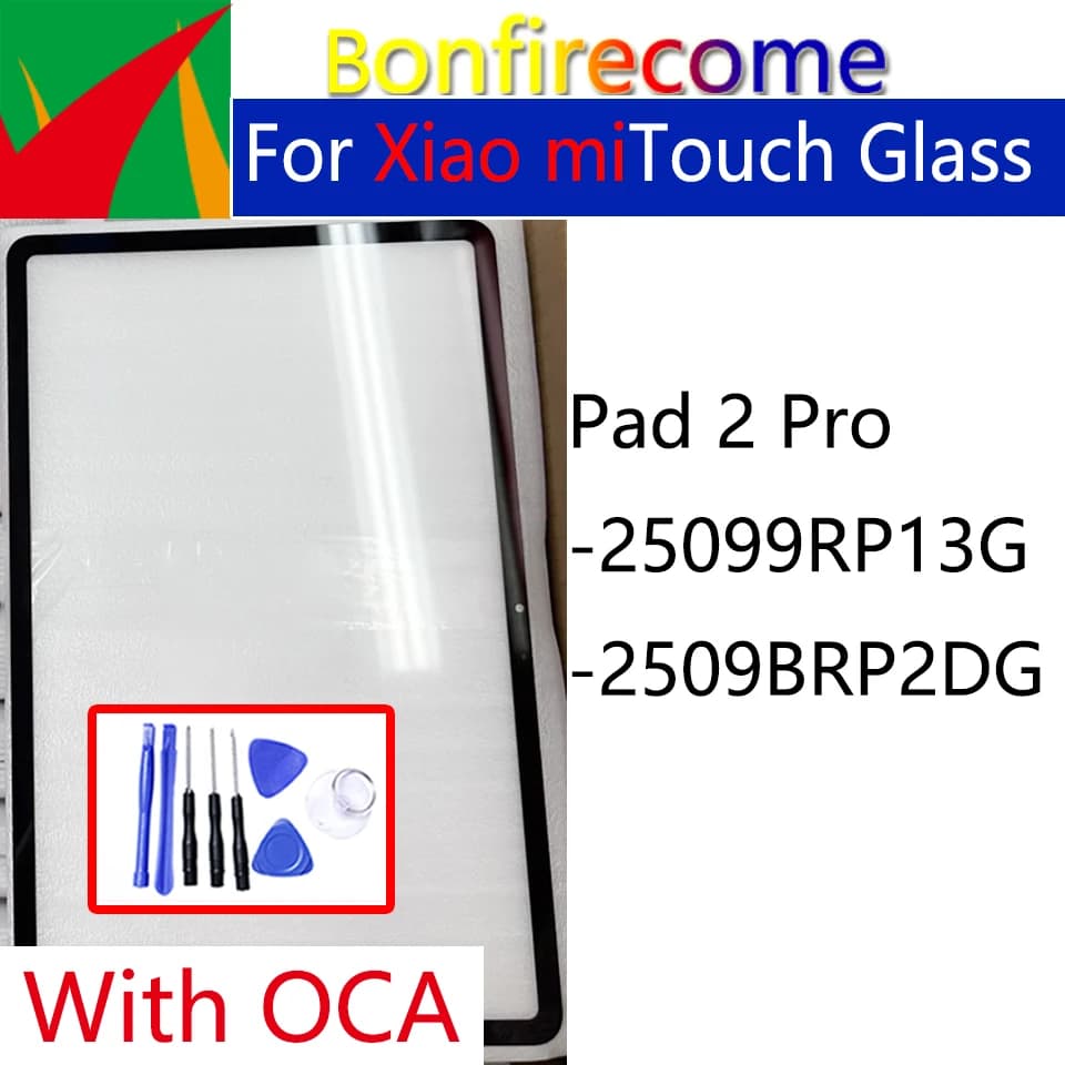 12.1"New For Xiaomi Redmi Pad 2 Pro Touch Screen Panel Tablet 25099RP13G 2509BRP2DG Front Outer LCD Glass Lens With OCA