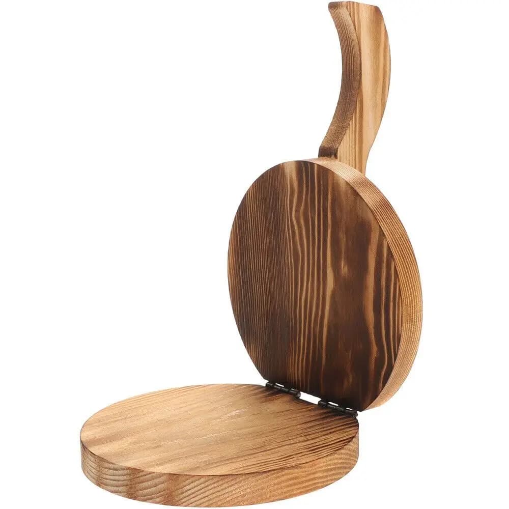 Pressa per involucro per gnocchi in legno, strumento per pasticceria, accessori da cucina, pressa per impasto, pressa per chapati di forma rotonda, per uso domestico