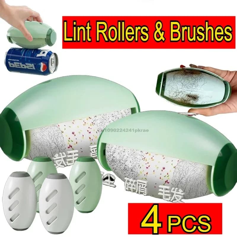 Reusable Lint Roller High-Quality Washable & Portable Strong Adhesive for Pet Hair and Dust Removal Clothes Furniture Travel