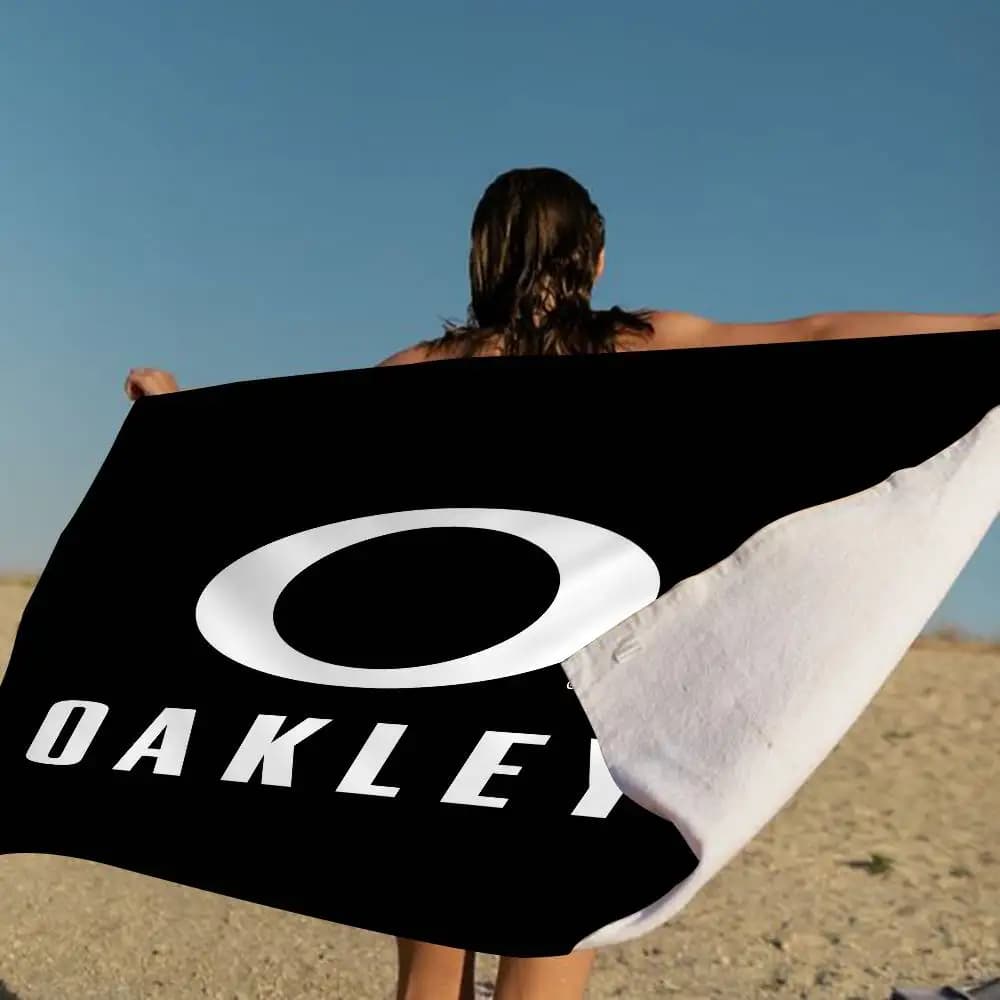 O-Oakleys logo Microfiber Beach Towel Absorbent Quick dry Soft Yoga Swimming Resort Mountain Climbing Towel