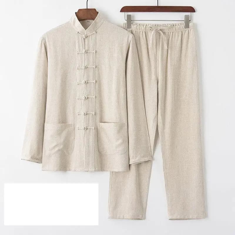 Hanfu Men Chinese New Year Top Pant Kung Fu Clothing Blouse Party Male Tang Suit plus M-XXXXXL Male Chinese Traditional Clothes
