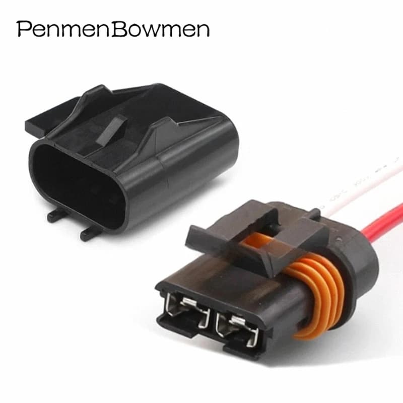 Set di 2 Connettori Elettrici per Fusibili ad Alta Corrente, Cavo per Ventilatore, Connettore per Cablaggio 12033769 per Serie Metri Pack 630