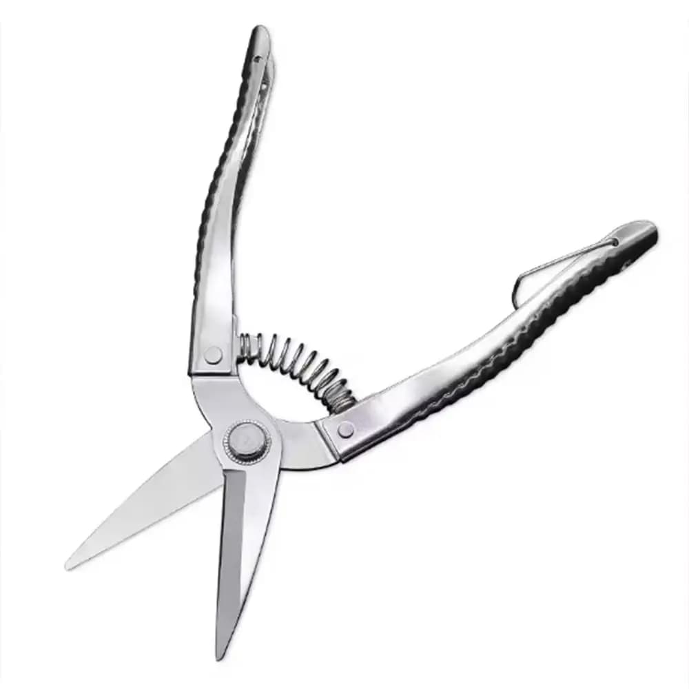Straight head domestic pruning shears with automatic return spring Ergonomic handle Shears for branches Multipurpose stainless steel