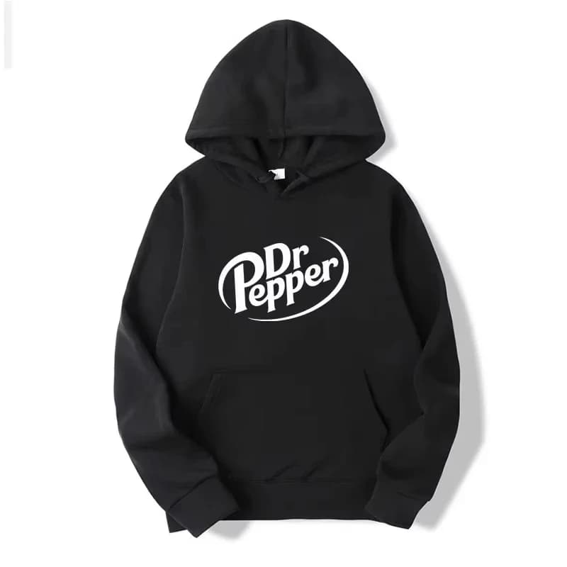 Felpe con Cappuccio Calde Autunno 2026 con Stampa Dr Pepper, Moda Streetwear Uomo, Felpe in Pile Casual Unisex, Pullover Trendy