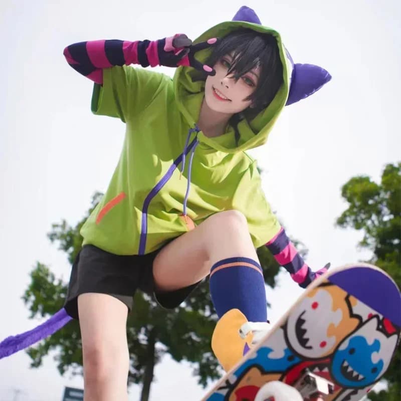 Anime Sk8 De Infinity Miya Chinen Capuchon Cosplay Kostuum die Jasje Staart Sok Handschoenen Abiti Costume di Halloween 2025