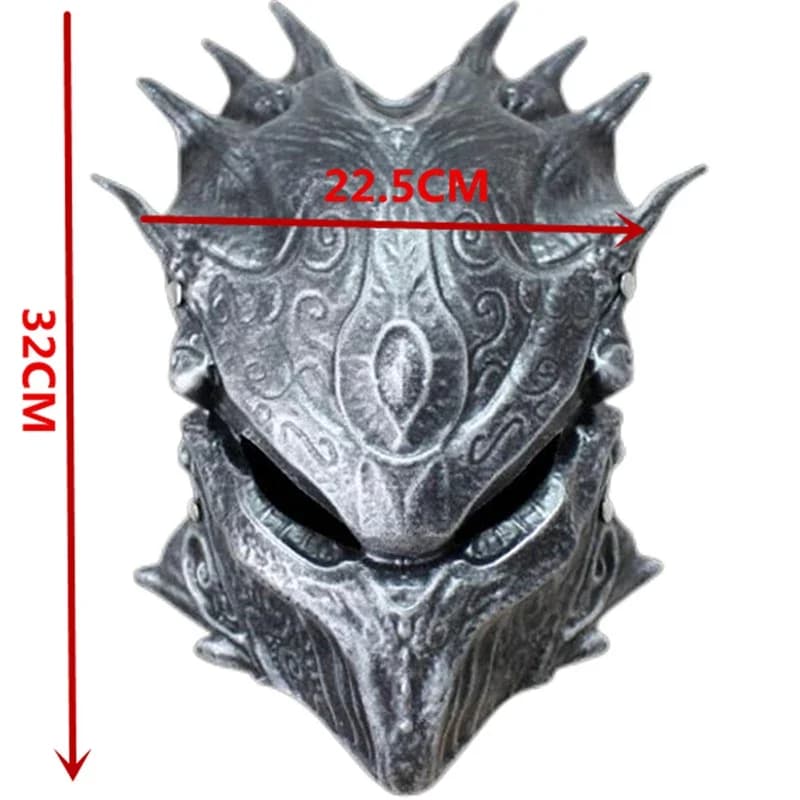 Maschera in Resina del Predator per Halloween, Tema Cinematografico, Maschera Completa per Collezione, Maschere da Terror per Feste in Maschera, Accessori per Costume da Ballo e Cosplay