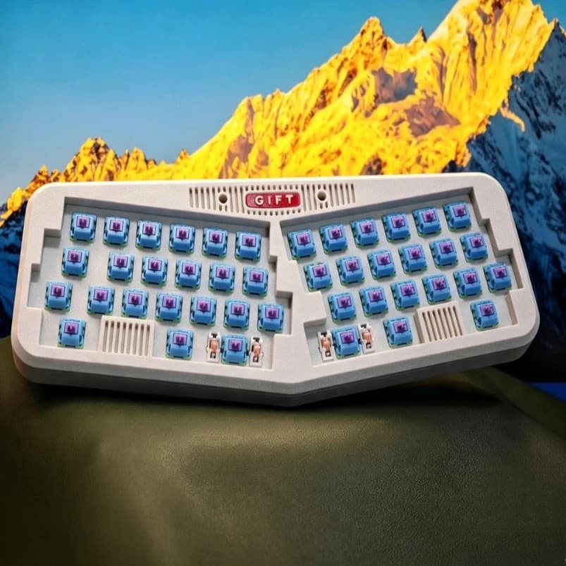40% Layout Alice Wired Keyboard Kit Customized Single-mode Type-C Hot Swap QMK VIAL 3D Printing Shell Keyboard Accessories DIY