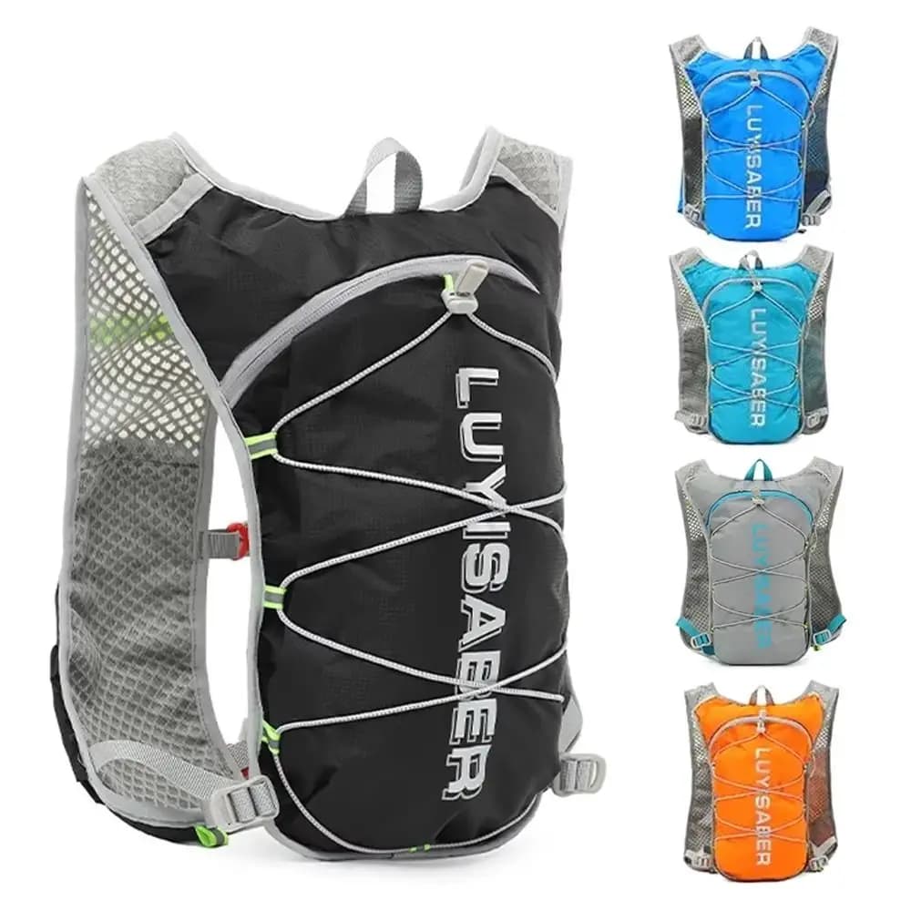 Zaino idratante per maratona morbido da 2 litri Gilet per idratazione da escursionismo ultraleggero traspirante Gilet d'acqua riflettente in nylon per la corsa in bicicletta