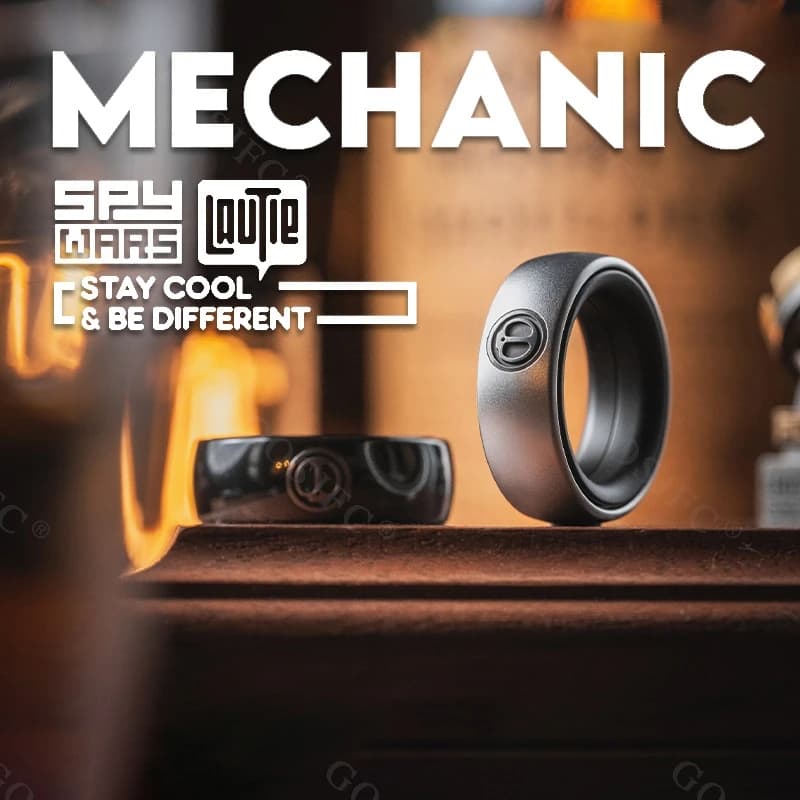 Prodotto autentico Meccanico I Fidget Spinner Fingertip Gyro Anello a cricchetto magnetico Spinner Giocattoli agitati in metallo