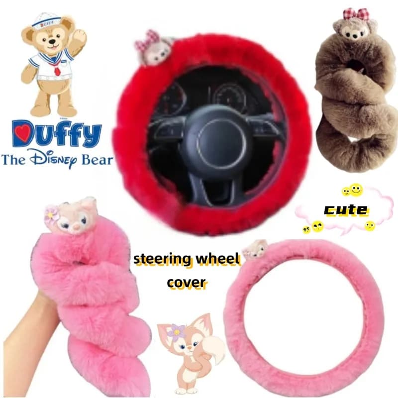 Disney Linabell Stellalou Anime Merch Creative car cover for girls Coprimanella comfortable and soft for winter