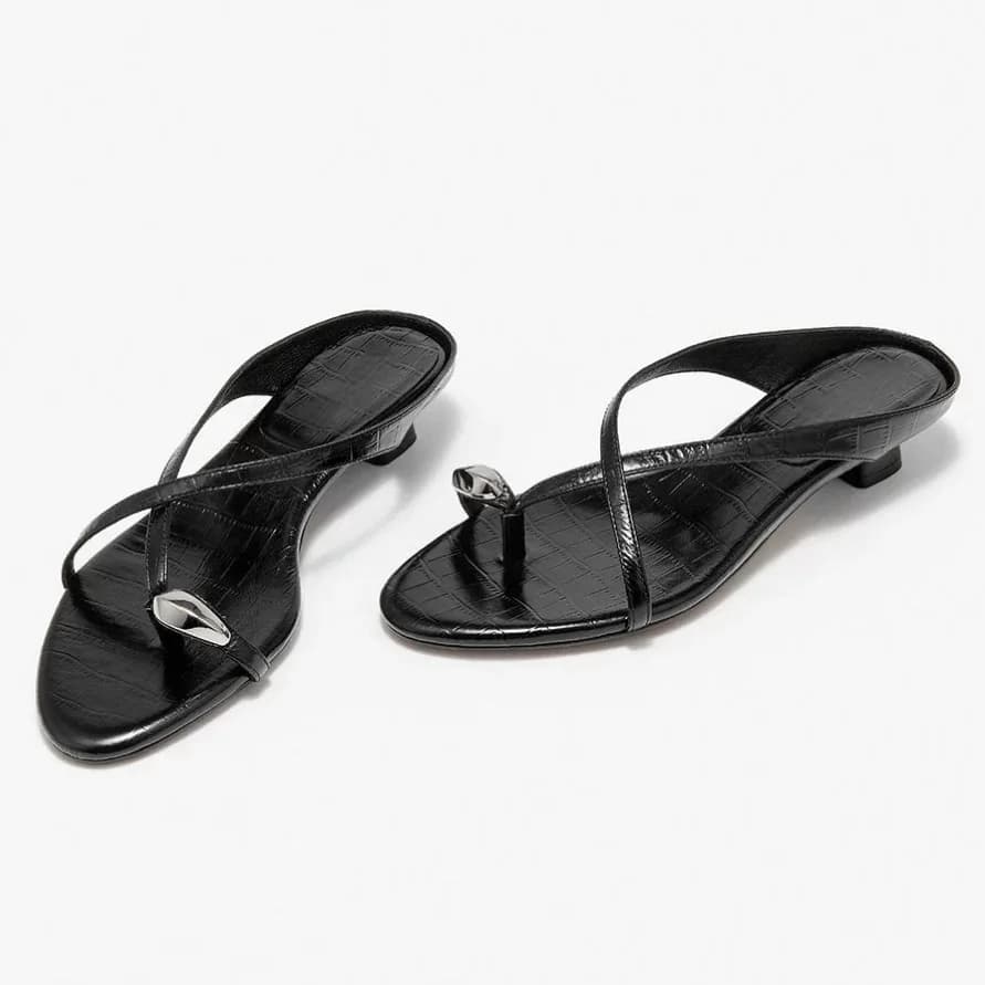 New Fashion Women's Summer Shoes Crocodile Pattern Solid With Sandals Luxury Casual Mules Outside Non-slip Rubber Slippers