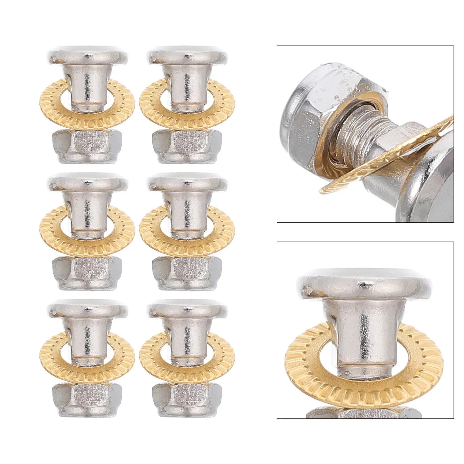 30Sets Pruner Pivot Bolts Nuts for Garden Shears Repair Heavy Duty Replacement Parts Pruning Shears Hardware Outdoor Tools
