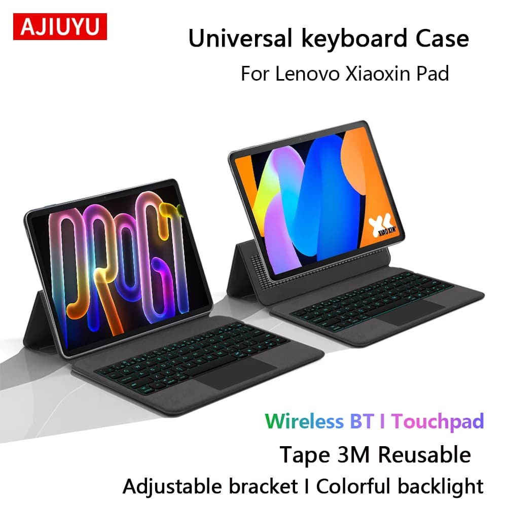 Custodia universale con tastiera per Lenovo Xiaoxin Pad Pro GT 11.1" - Cover per tablet Xiaoxin Pad 11 2024 2025 con tastiera retroilluminata e touchpad