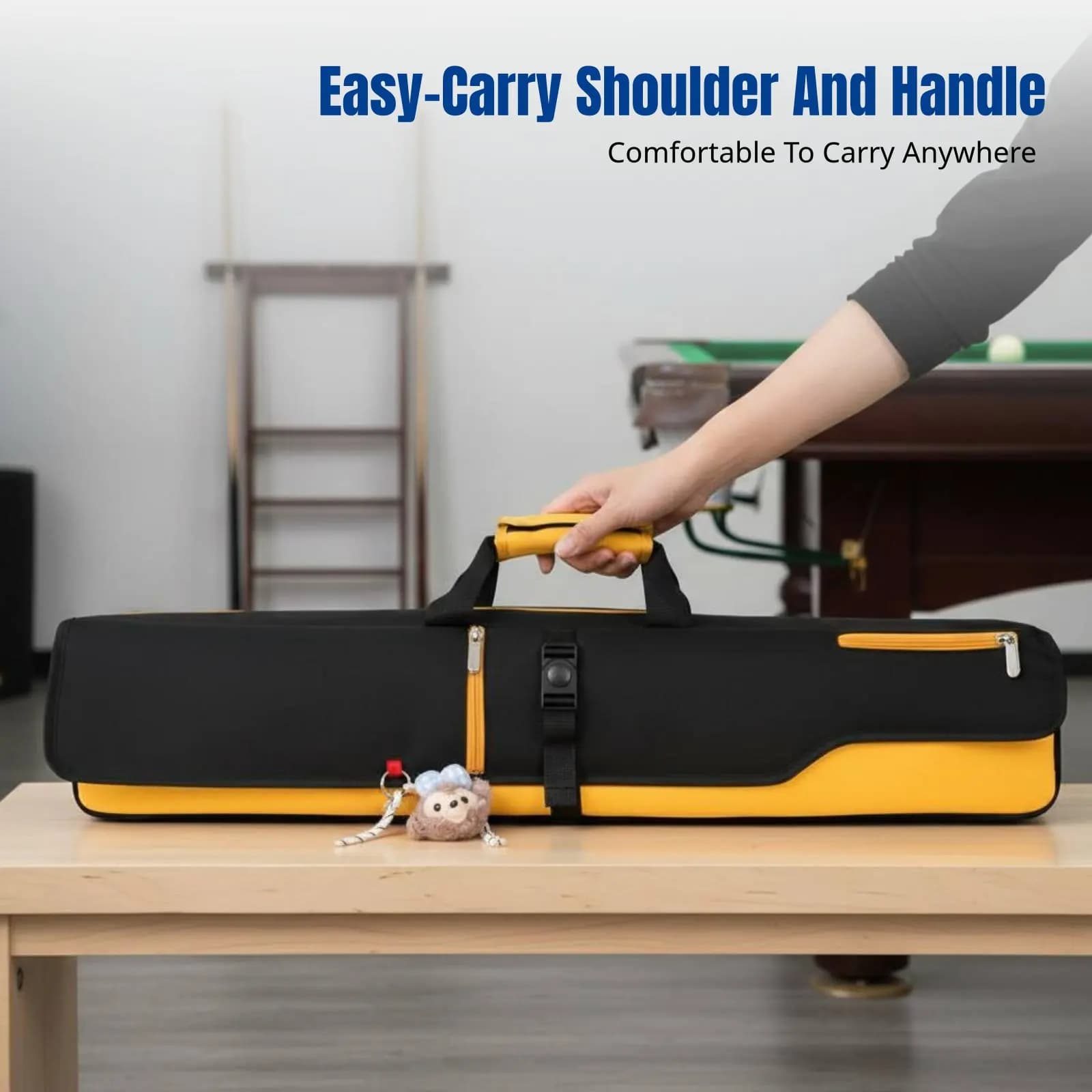 Borsa per Stecche da Biliardo, Custodia Professionale per 8 Stecche, con Tracolla Portatile