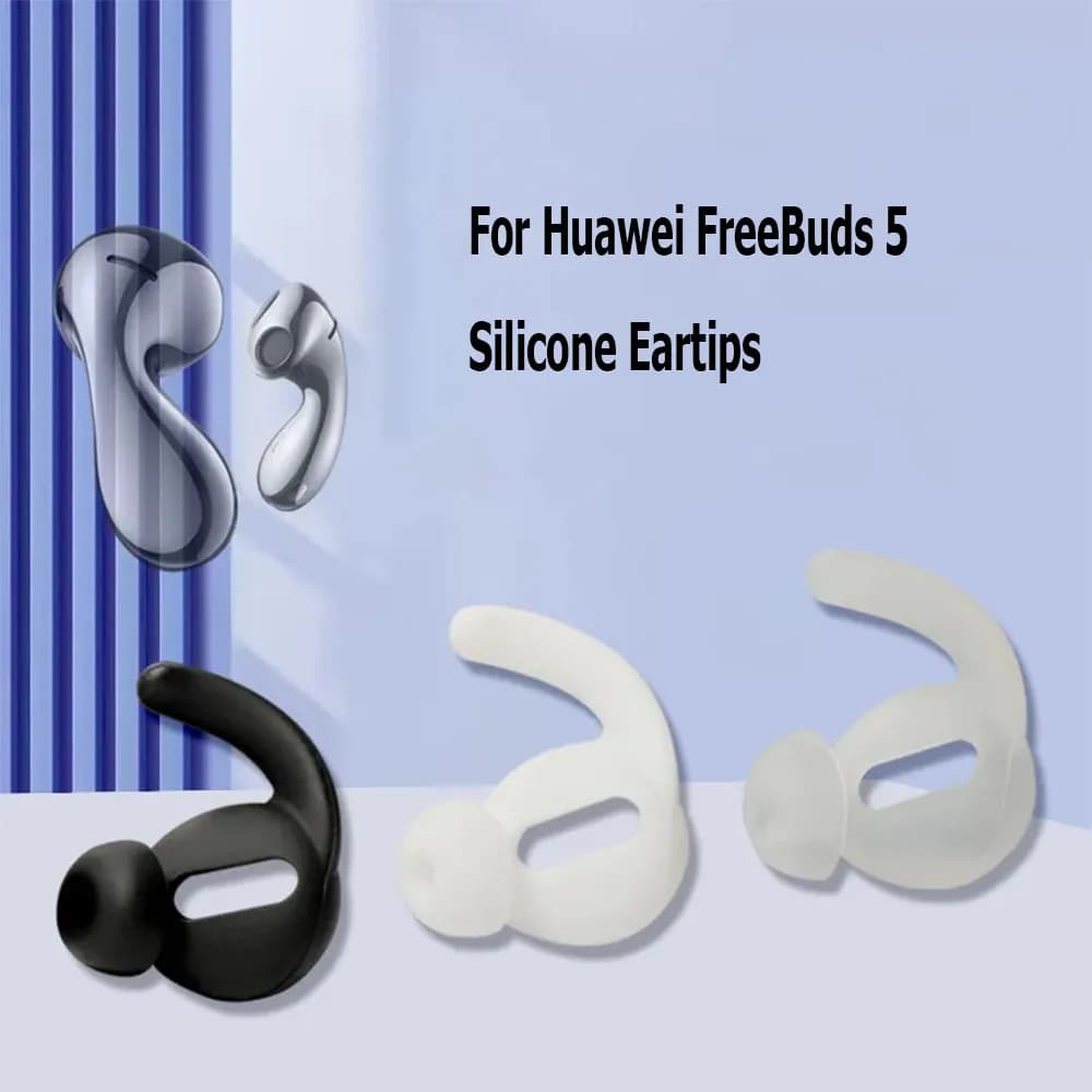 Auricolari in Silicone da 4 pezzi per Huawei FreeBuds 5 Cover per cuffie Wireless auricolari Anti-goccia suggerimenti per tappi per le orecchie parti di ricambio per auricolari