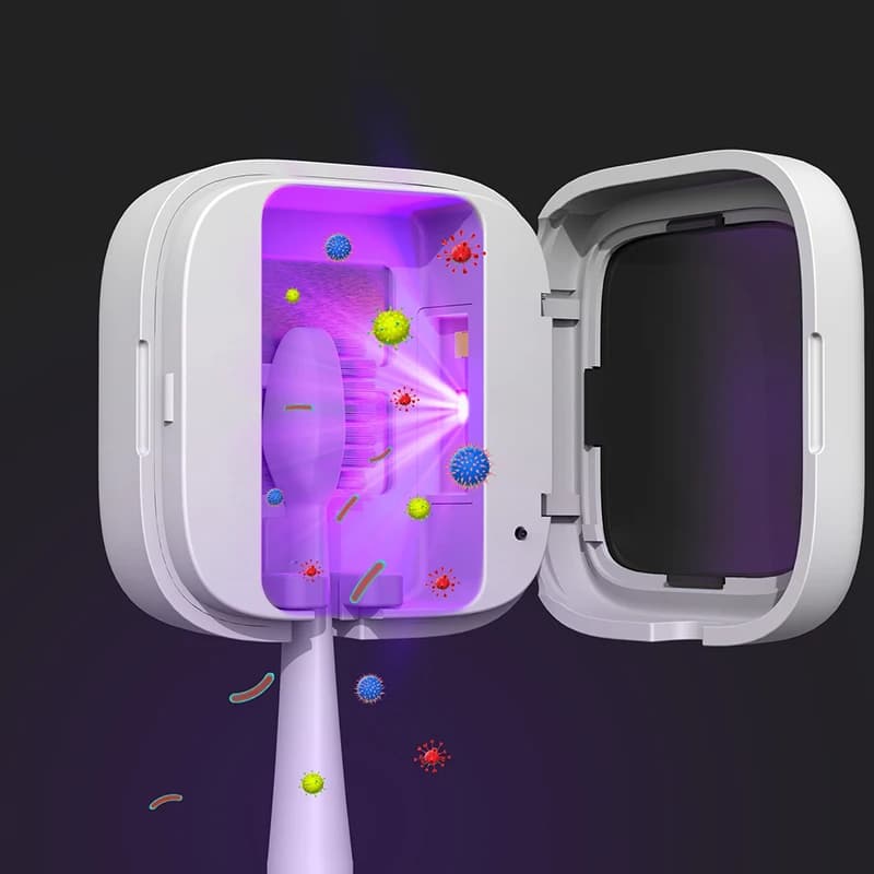 Portable Travel UV Toothbrush Sterilizer Rechargeable Smart Mini Drying Disinfection Box Toothbrush Adsorption Holder New