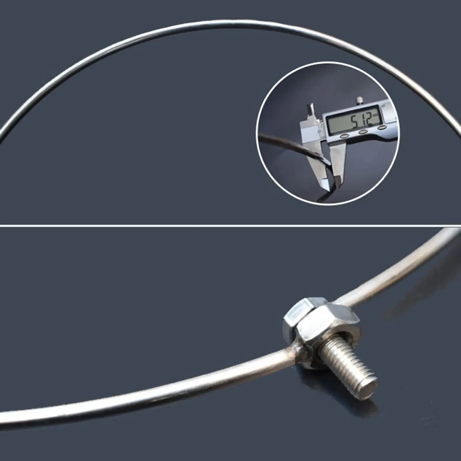 Fishing Landing Net Frame Stainless Steel Threaded Interface Fishing Gear Landing Net Ring For Angler Outdoor Lake Pond Boat