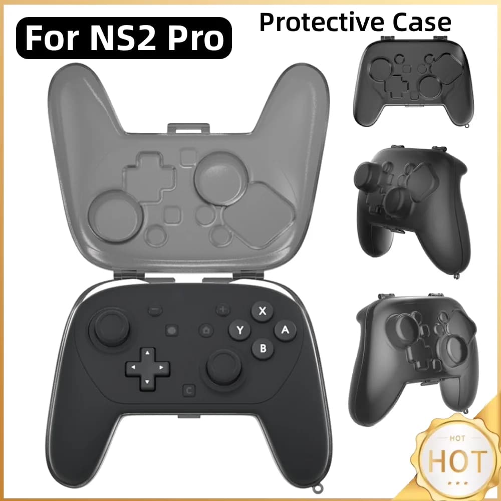 Custodia Protettiva Trasparente in PC per Controller Gamepad Switch 2 Pro, Cover Antiurto per Controller da Gaming, Accessorio Protettivo