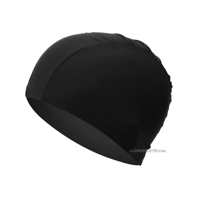 Polyester Swimming Headset Protect Your Ear Solid Color Waterproof Adult Swimwear/Children Pool Hat PU Fabric Protect Your Ear