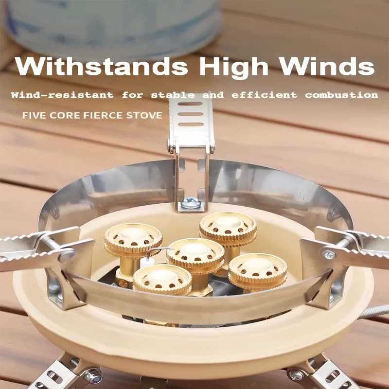 BRS-201A Travel gas camping stove High-pressure camping burner Butane gas burner with piezoelectric ignition gas stove