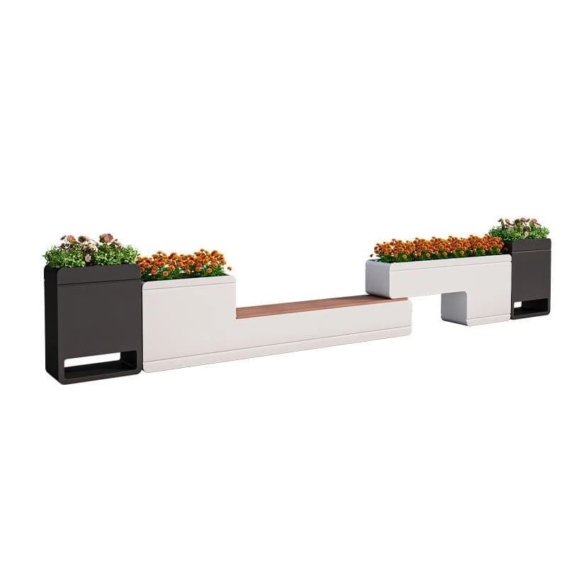Fioriera da esterno per cortile, panca, sgabello, combinazione pendolo da esterno per balcone, fioriera in ferro battuto