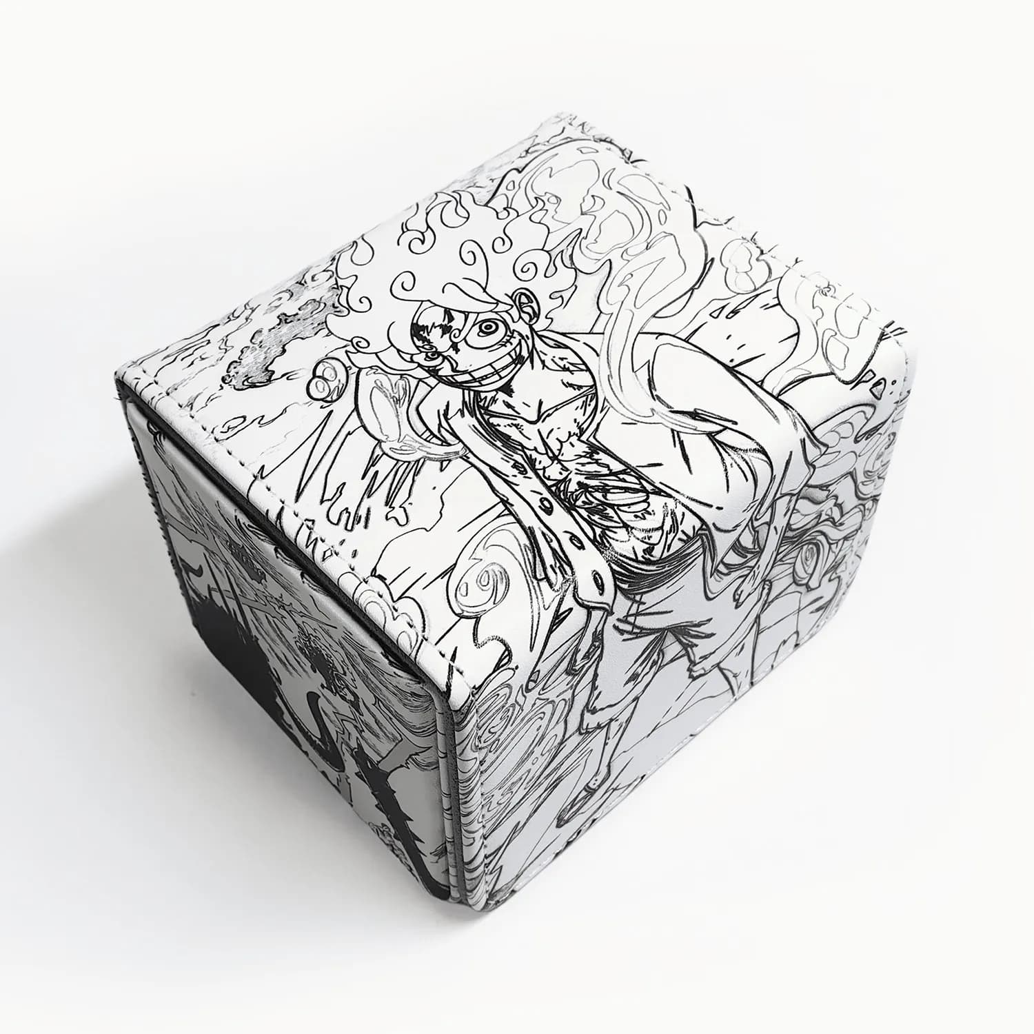 One Piece Monkey D. Luffy Nika Deck Box PTCG WS OPCG Trading Cards Pu Leather Storage Box 100+