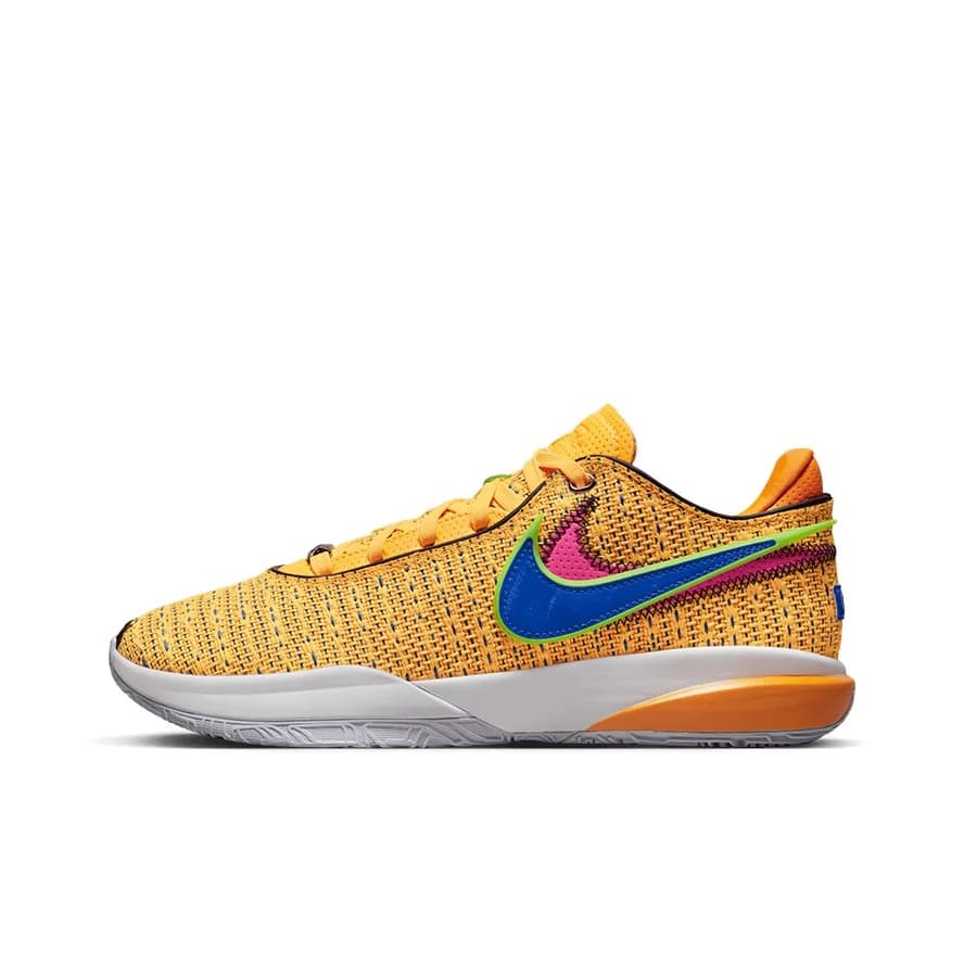 Nike LeBron 20 Basketball Shoes Unisex Low Top Orange/Blue DJ5422-801