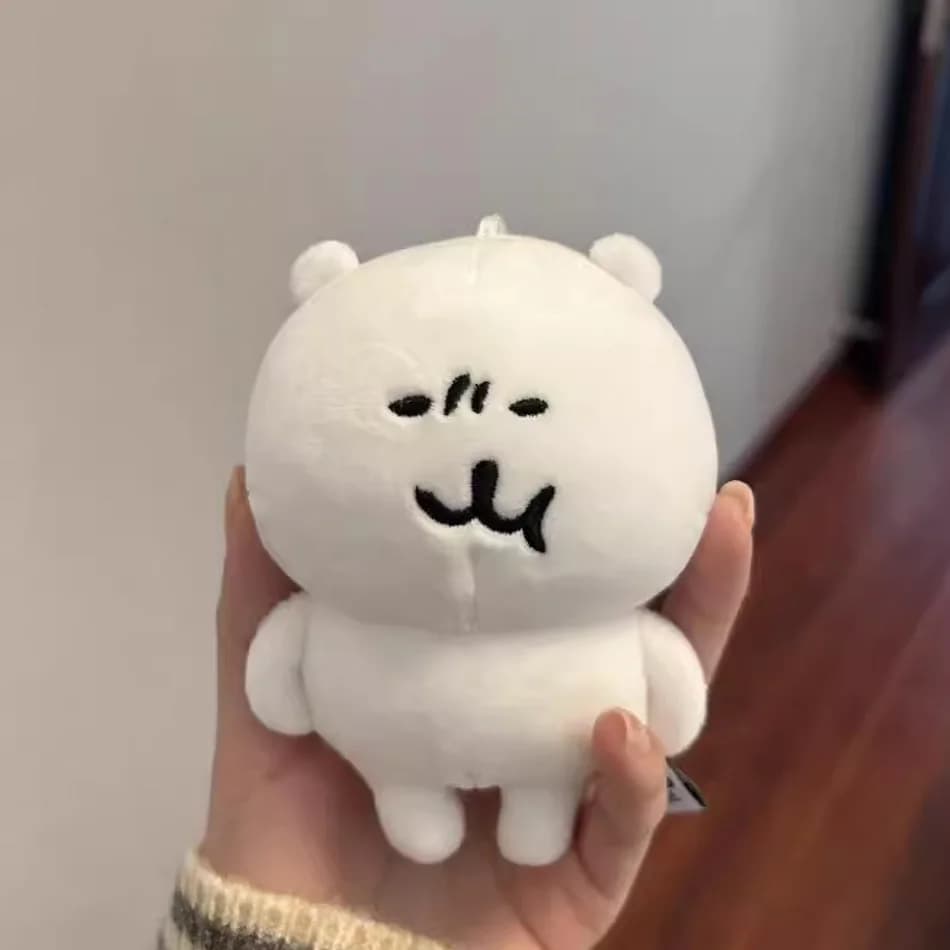 Portachiavi Peluche Orso Anime Joke Bear, Simpatico Orso Polare Serie San Valentino Rosa, Ciondolo Borsa Kawaii Morbido Imbottito, Regalo di Compleanno Squisito