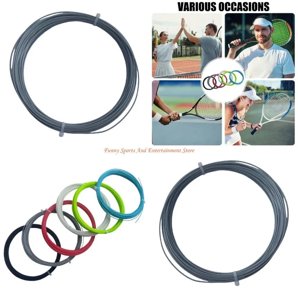 C4DE High Elastic 1.25mm Polyester Badminton Tennis Racket Bat String Practice Primary Hard Wire Sports Racket Racquet String