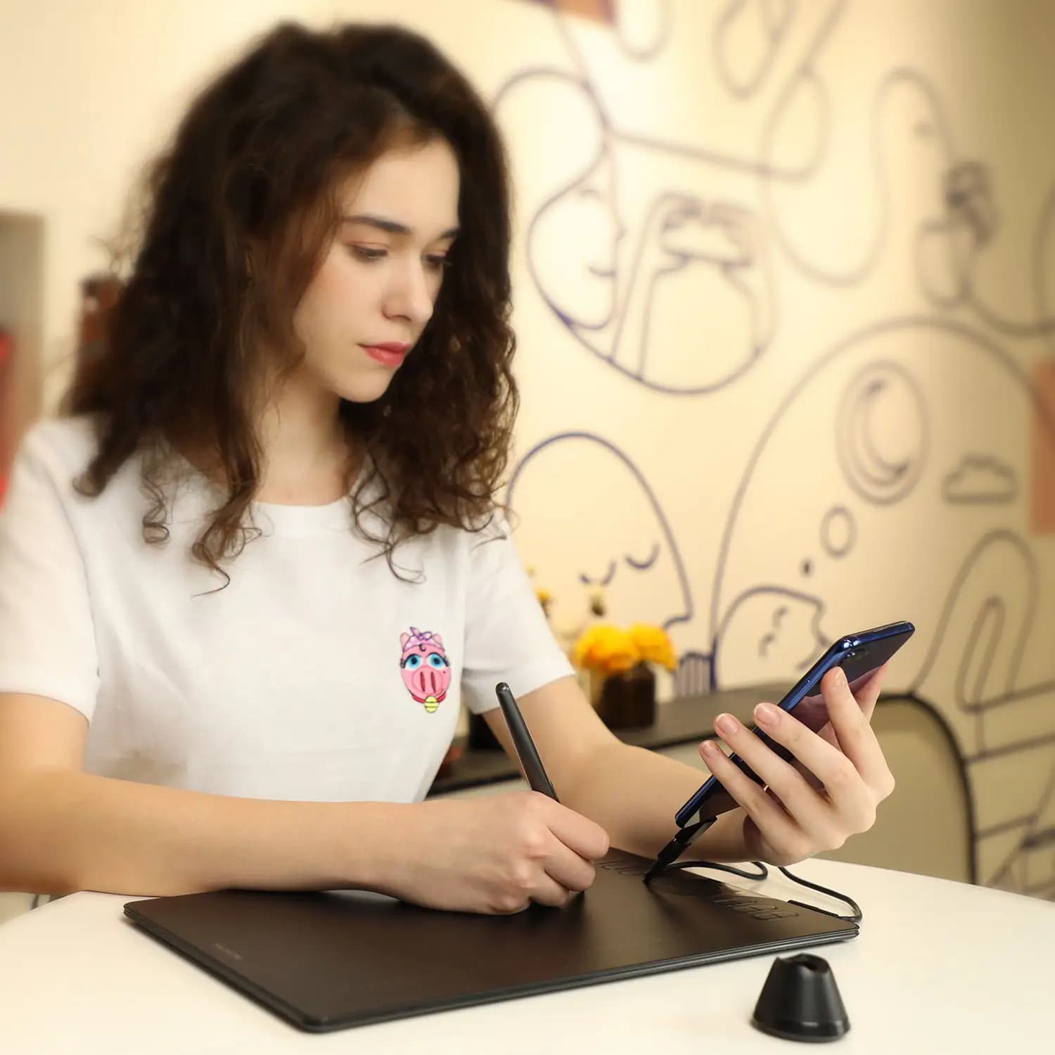 Professional Design 8192 Levels Portable Electronic Digital Pen Drawing Graphic Tablets