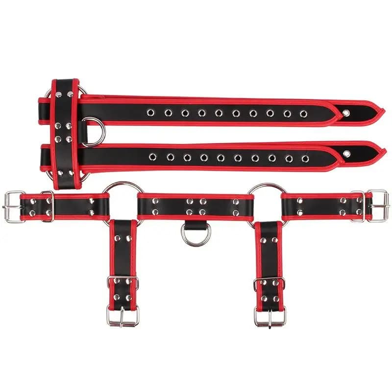 1 Pezzo Imbracatura in Pelle per Uomo, Cintura Pettorale per Bulldog Inglese, Abbigliamento Fetish, Cinghie Sexy, Prodotti Bondage, Giocattoli Sessuali per Uomini