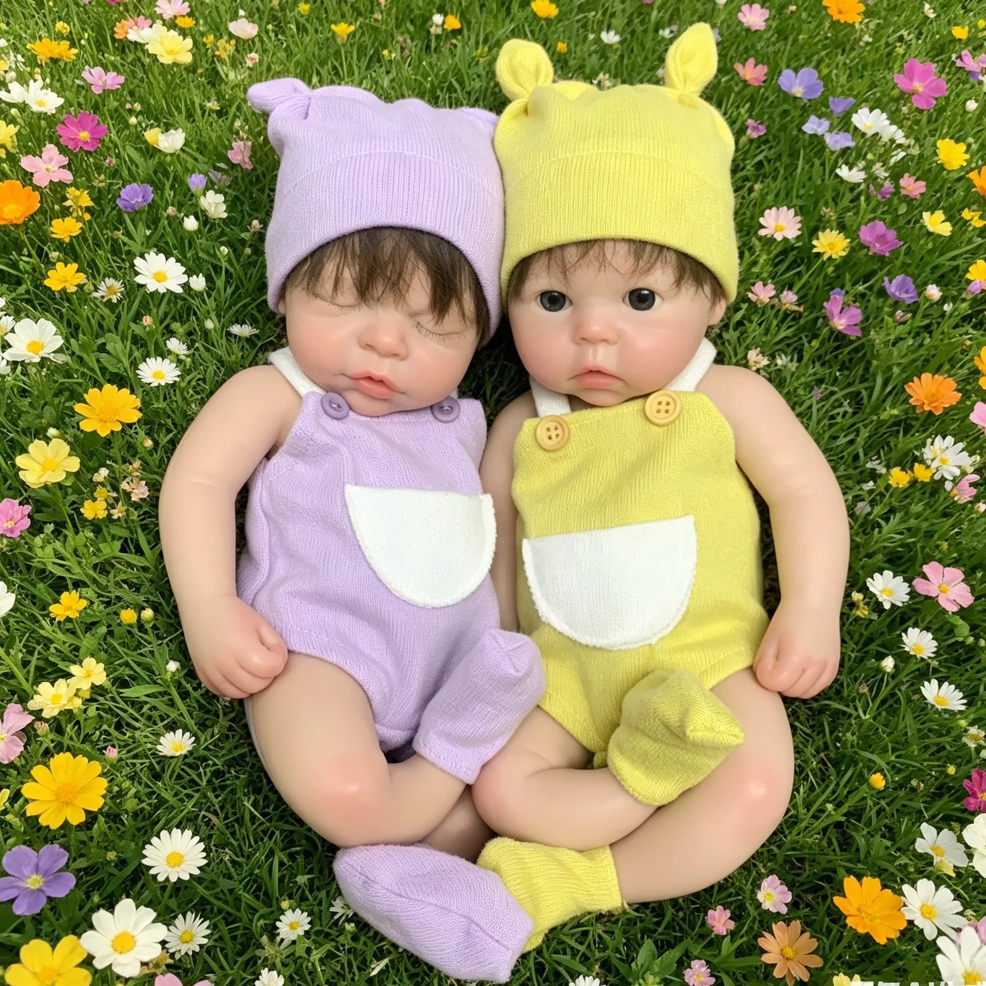Bambola Reborn in Silicone da 13 Pollici, Realizzata a Mano, Bambola 3D Morbida e Adorabile per Regali di Compleanno