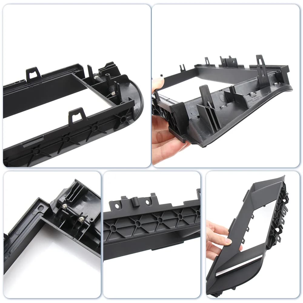 Cornice Decorativa per Schermo LCD per BMW Serie 5 F10 F18 2010-2017 65509301374, Cornice Radio Verniciata Nero Lucido