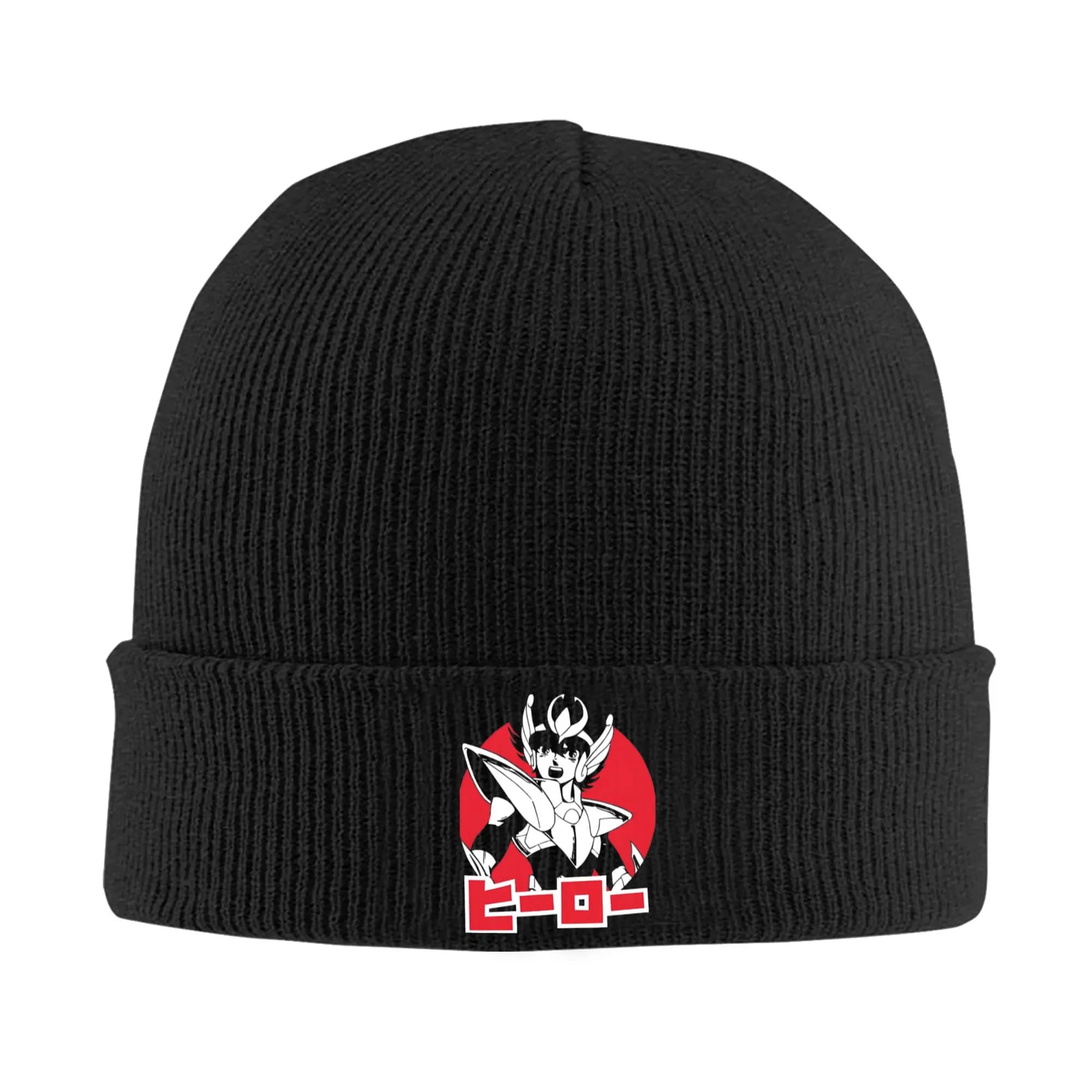 Knights of the Zodiac Manga Hats Autumn Winter Skullies Beanies Baggy Cap Unisex Acrylic Skullcap