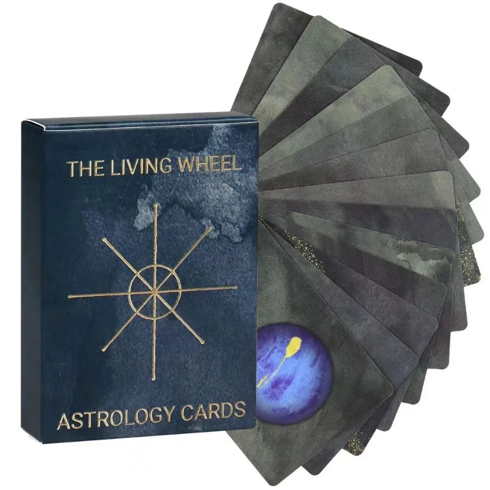 9*6 cm The Living Wheel Astrology Cards 55 pezzi di carte Oracle