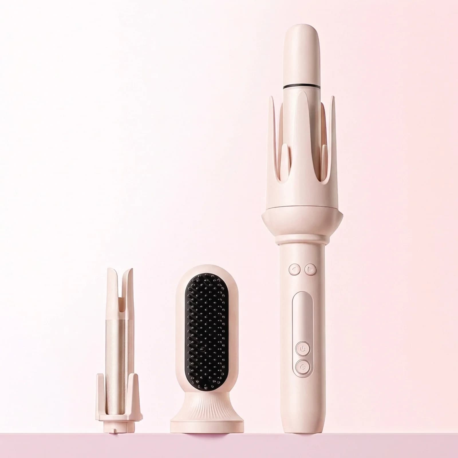 Auto Rotating Hair Curler 4 in 1 Hair Styler Curling Wand with Negative Ion Automatic Curling Iron for Waves Straightening