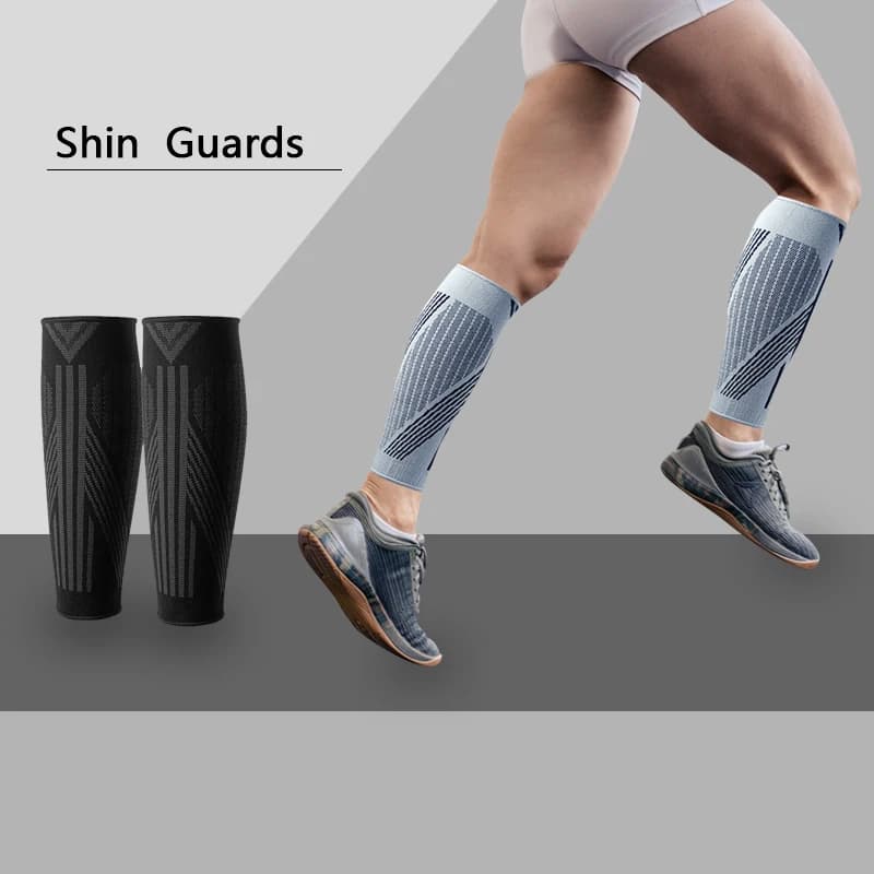 1 pair of compression sleeves for basketball tibia sticks and legging support Legging Equipment for sports injuries prevention