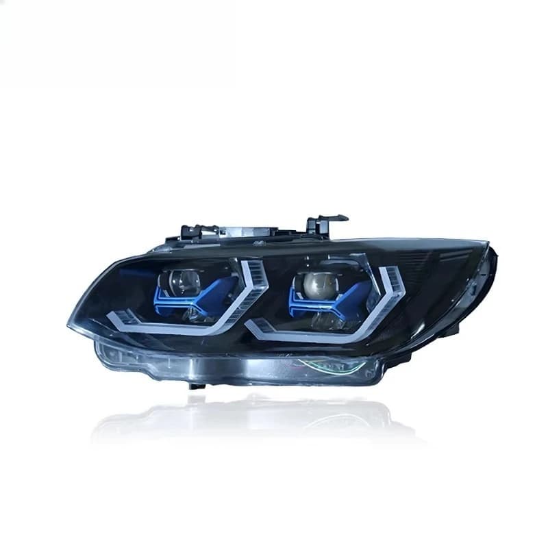 LED Headlight Assembly for BMW 3 Series E92 E93 320i 325i M3 2007-2010 New Style Spoon Style Dual Projector Plug & Play