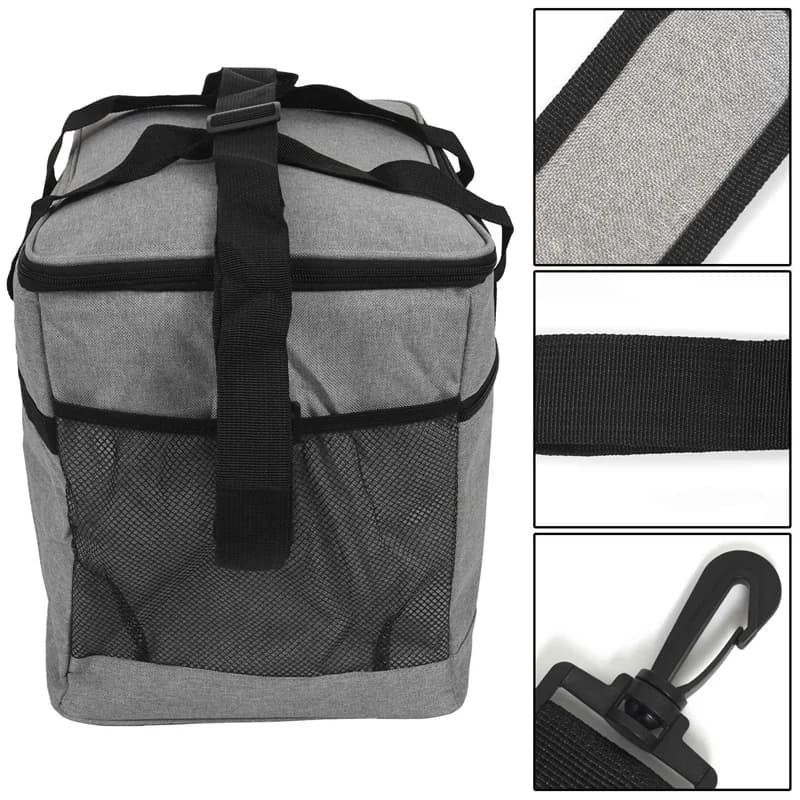AT21-Cool Boxes For Food,33 Liters Foldable Picnic Cooler Bag 1 Shoulder Handbag, Large Portable Picnic/Travel/Office