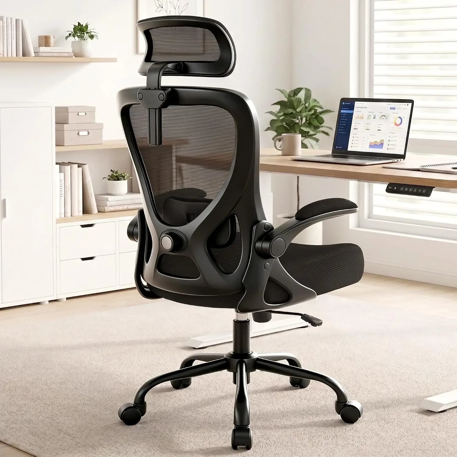 Ergonomic Office Chair - Mesh High Back Desk Chair Headrest Lumbar | Breathable Computer Gaming Chair, Customized