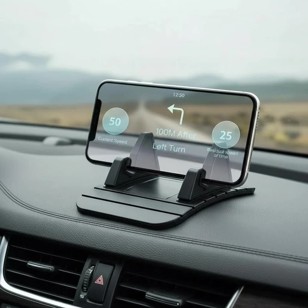 Anti-slip Car Dashboard, GPS Phone Holder, Automotive Accessories, 1 Piece