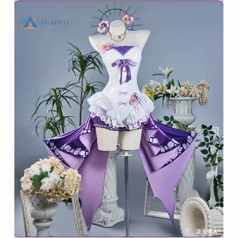 Game Honkai Star Rail Cosplay Castorice Costume Anime Butterfly Props Dresses RolePlay Uniform Halloween Set for Women Girls