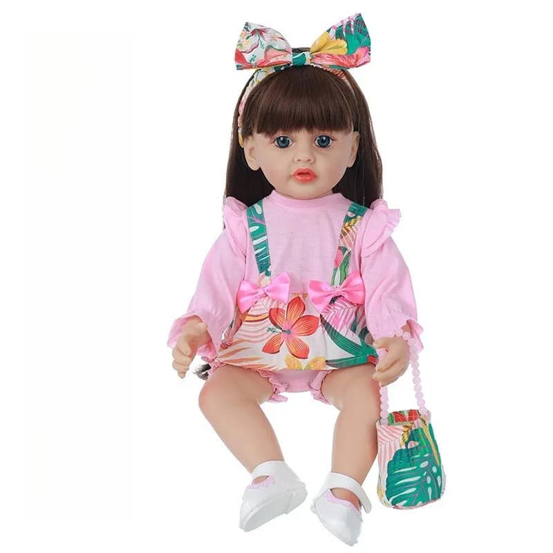 55cm simulated baby, 22-inch cute rebirth doll, all-soft rubber Soothe emotions children's toy