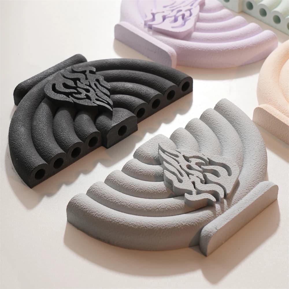 Stampo in silicone fai da te per candeliere di Shabbat, stampo in silicone per menora di Hanukkah in cemento, porta candele di Shabbat, decorazioni per la Chanukah