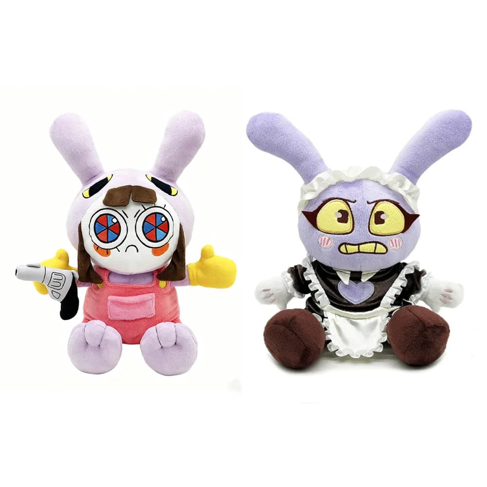 30 Stili di Giocattoli di Peluche Digitali Sorprendenti, Bambole di Peluche a Forma di Coniglio Clown da Circo, Giocattoli Imbottiti per Bambini e Adulti